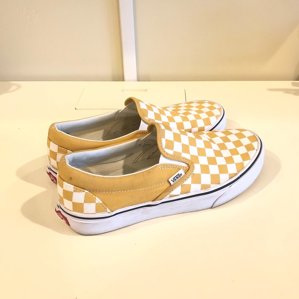 Yellow checkered vans